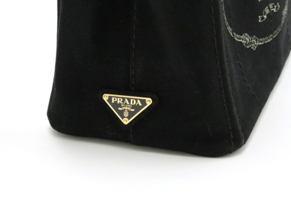 31911106 5 Prada Canapa Mini Tote Bag 2WAY Canvas Black