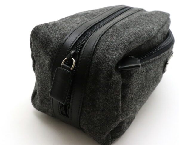 31911243 3 Prada Pouch Multi Pouch Wool Leather Gray