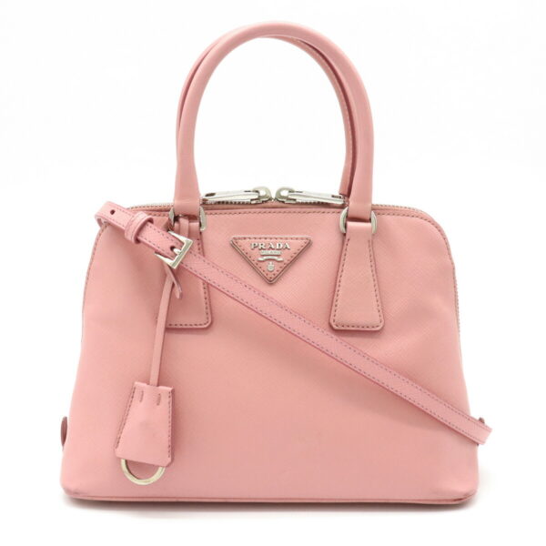 31920867 Prada Saffiano Mini Bag 2WAY Crossbody Leather Pink