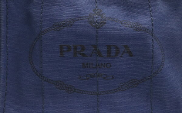 31931368 8 Prada Canapa Mini Tote Bag 2WAY Canvas Blue Blue