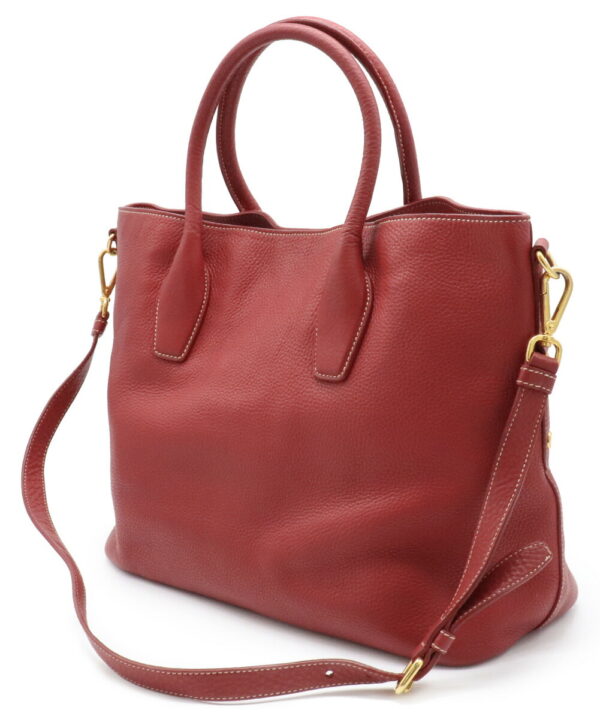 31940221 1 Prada Tote Bag 2WAY Crossbody Calf Leather Red