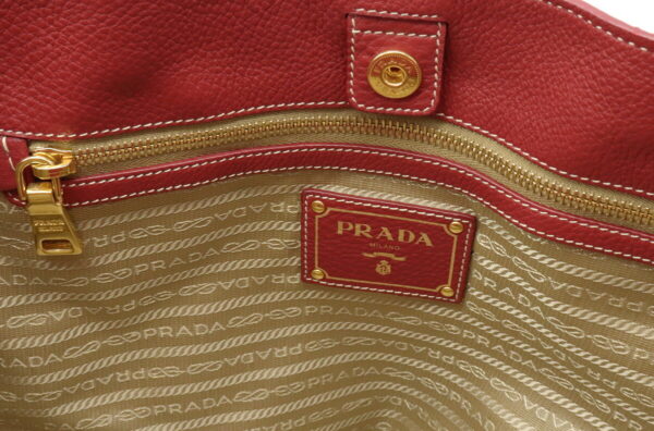 31940221 8 Prada Tote Bag 2WAY Crossbody Calf Leather Red