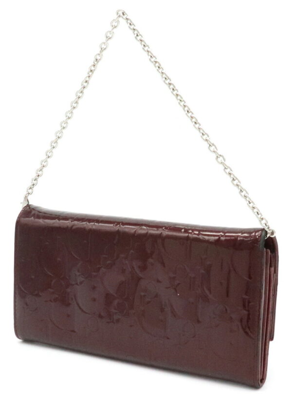 31970251 1 Christian Dior Trotter Wallet Patent Leather Bordeaux