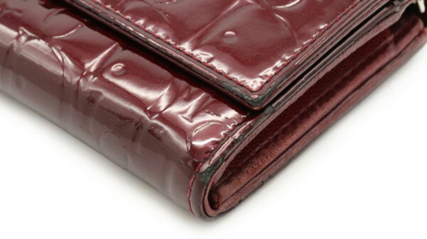 31970251 2 Christian Dior Trotter Wallet Patent Leather Bordeaux