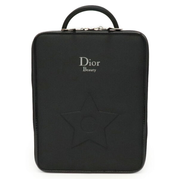 31970477 Christian Dior Dior Beauty Handbag Makeup Pouch Satin Enamel Black