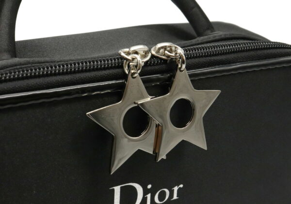 31970477 4 Christian Dior Dior Beauty Handbag Makeup Pouch Satin Enamel Black