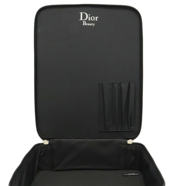 31970477 7 Christian Dior Dior Beauty Handbag Makeup Pouch Satin Enamel Black