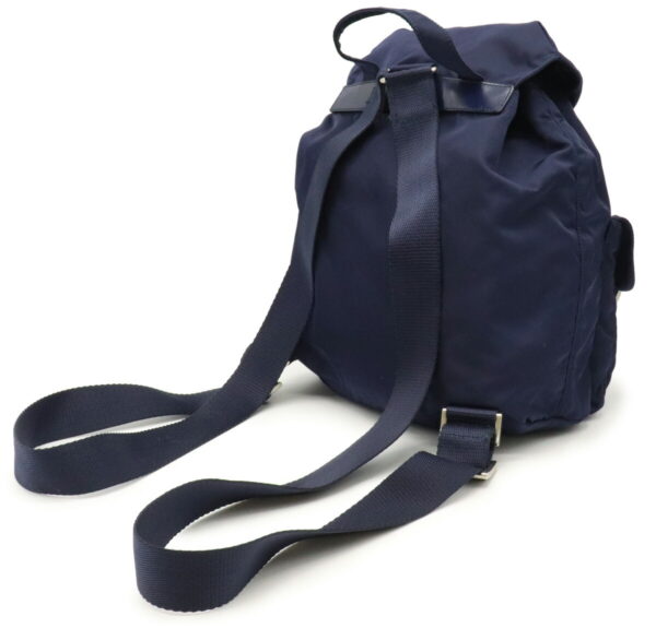 31980724 1 Prada Rucksack Backpack Nylon Leather Blue