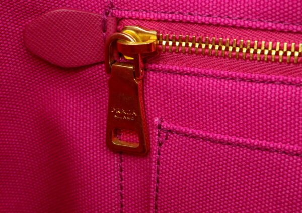 31980745 5 Prada Canapa Tote Bag Canvas Denim Fuxia Pink