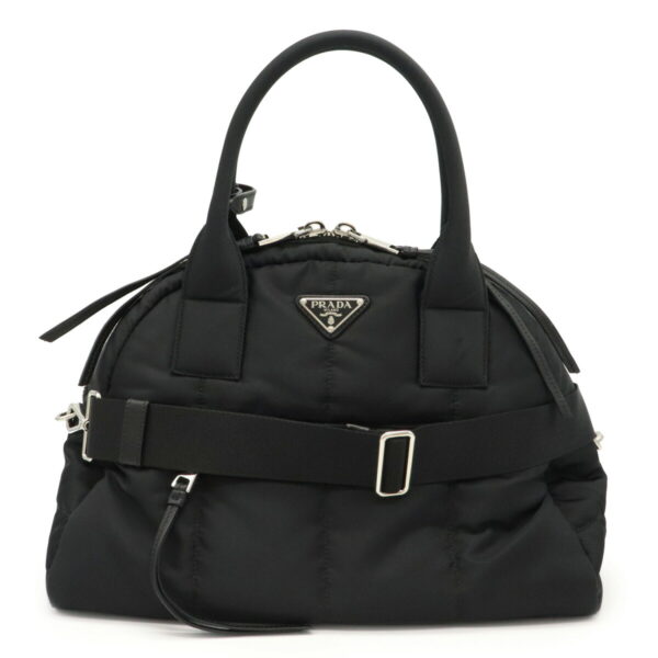 31980767 Prada Tessuto Bomber Handbag Nylon Black