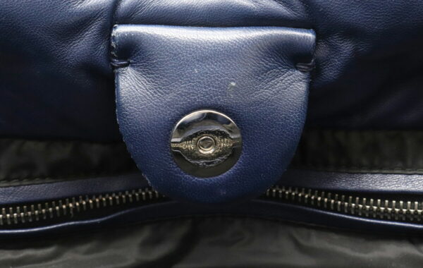 31980824 8 Prada Nappa Bomber Tote Bag Lamb Leather Navy