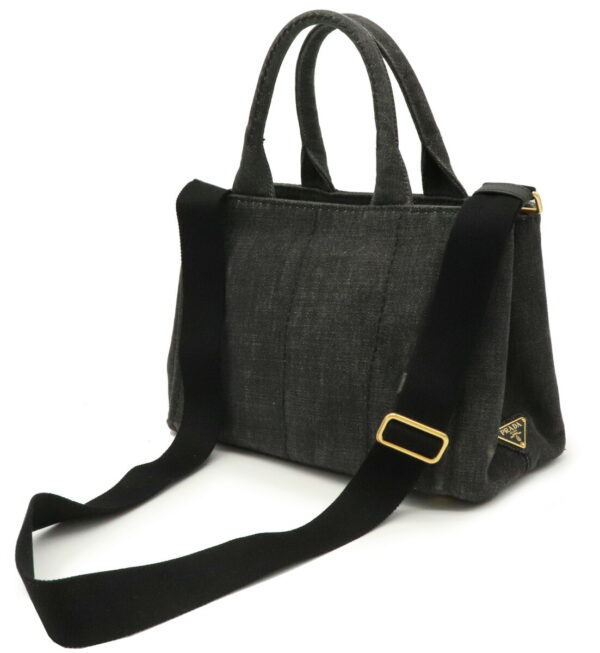 32000462 1 Prada Canapa Tote Bag Canvas Nero Black