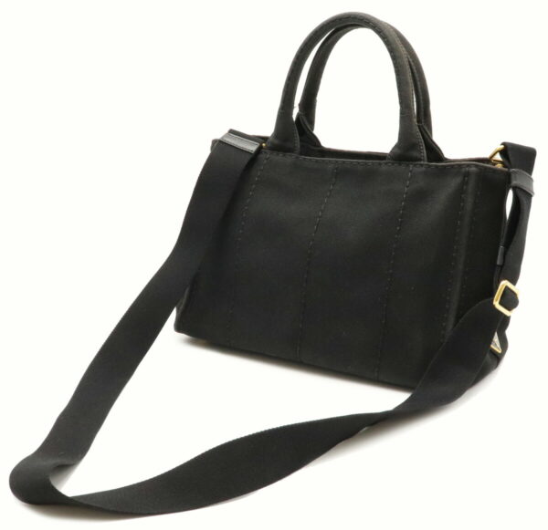 32000654 1 Prada Canapa Tote Bag Canvas Nero Black