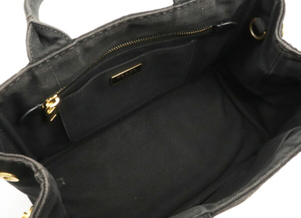 32000654 3 Prada Canapa Tote Bag Canvas Nero Black