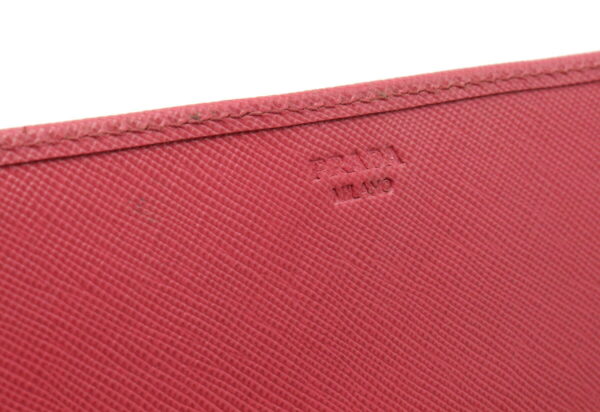 32001166 7 Prada Saffiano Shoulder Wallet Leather Pink