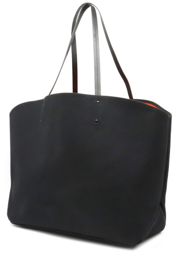 32010584 2 Prada Canapa Big Tote Bag Canvas Nero Black Orange