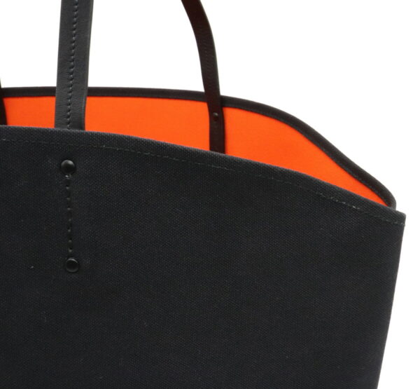 32010584 6 Prada Canapa Big Tote Bag Canvas Nero Black Orange