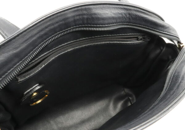 32010679 4 Christian Dior CD Logo Tote Bag Leather Black