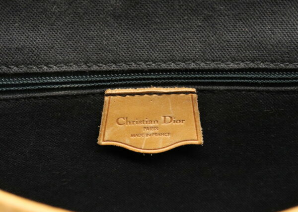 32010680 8 Christian Dior Trotter Shoulder Bag Leather Smoke Blue Khaki