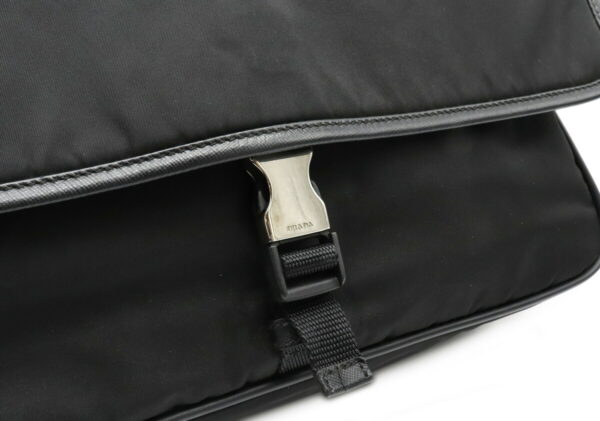 32010721 8 Prada Shoulder Messenger Bag Nylon Leather Nero Black