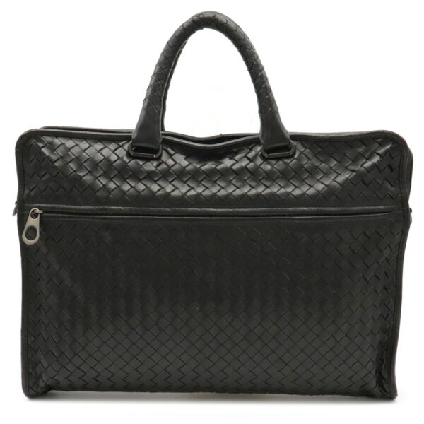 32011041 Bottega Veneta Intrecciato Briefcase Leather Black