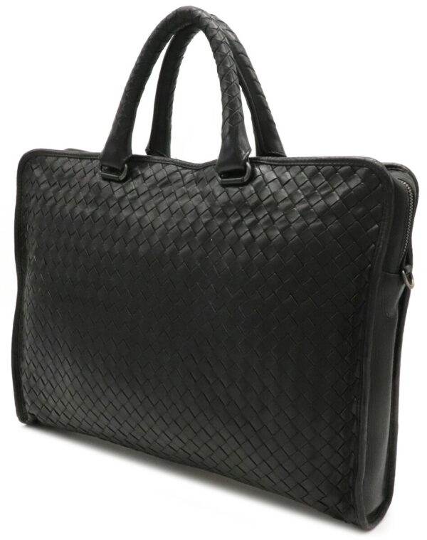 32011041 1 Bottega Veneta Intrecciato Briefcase Leather Black