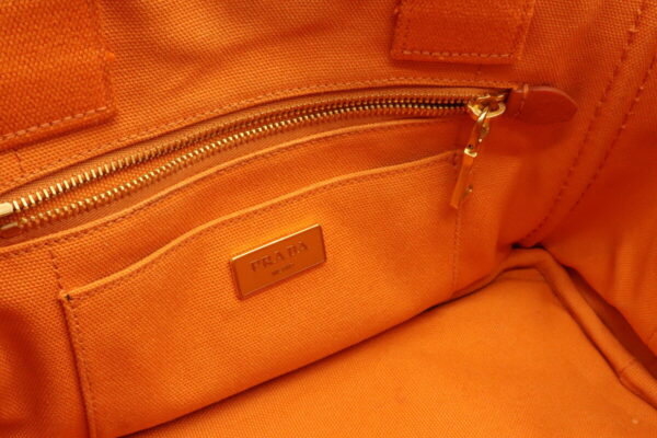 32020360 5 Prada Canapa Tote Bag Canvas Orange