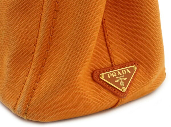 32020360 8 Prada Canapa Tote Bag Canvas Orange