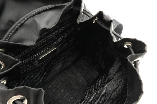 32020536 4 Prada Backpack Daypack Mini Nylon Leather Nero Black