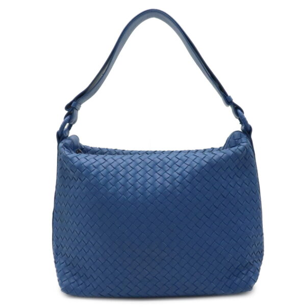 32020562 Bottega Veneta Intrecciato Shoulder Leather Blue