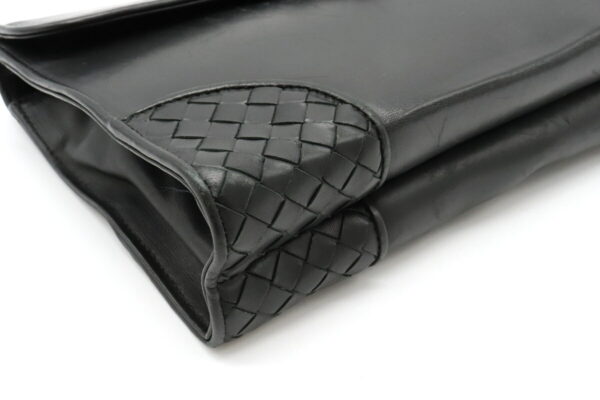 32020669 2 Bottega Veneta Intrecciato Clutch Leather Black