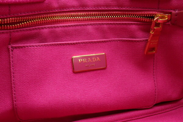 32021138 5 Prada Canapa Tote Bag Canvas Pink