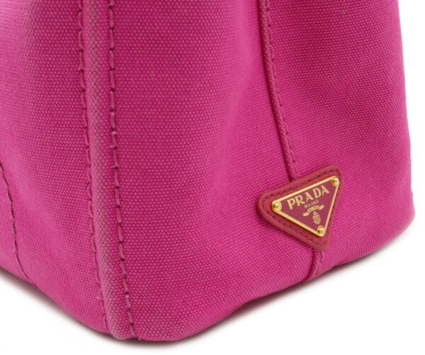 32021138 7 Prada Canapa Tote Bag Canvas Pink