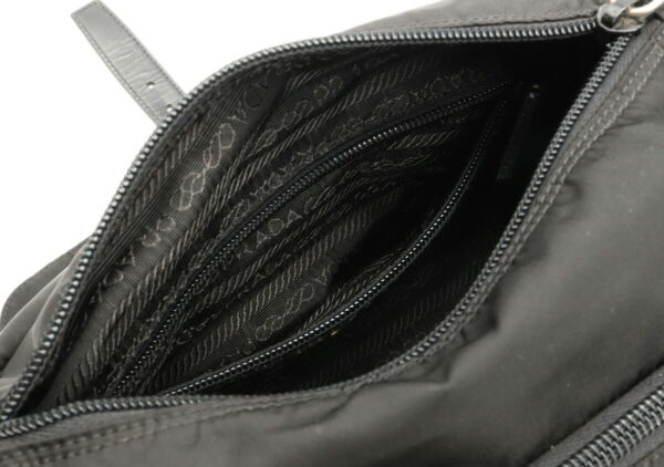 32030575 5 Prada Shoulder Bag Nylon Leather Nero Black