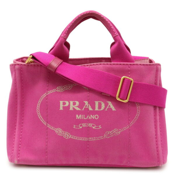 32030615 Prada Canapa Mini Tote Bag Canvas Pink