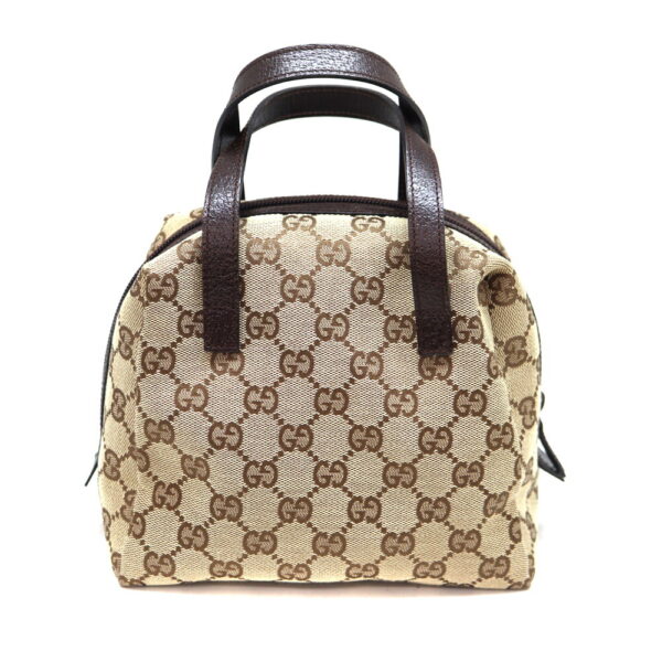 3316 1 Gucci Handbag GG Canvas Leather Beige Brown