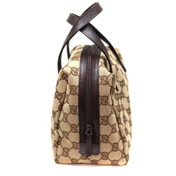 3316 3 Gucci Handbag GG Canvas Leather Beige Brown