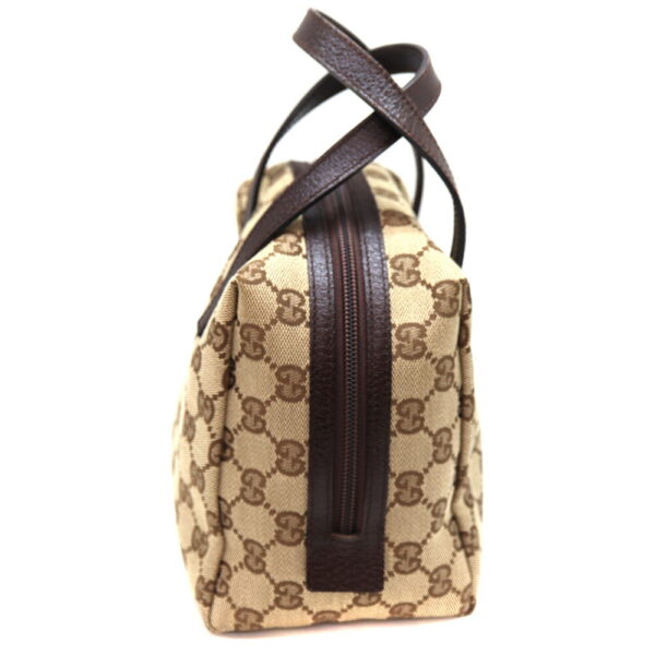 3316 4 Gucci Handbag GG Canvas Leather Beige Brown