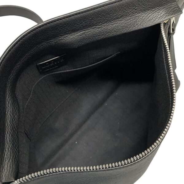 34246300 10 Loewe T Messenger Shoulder Bag Leather Black