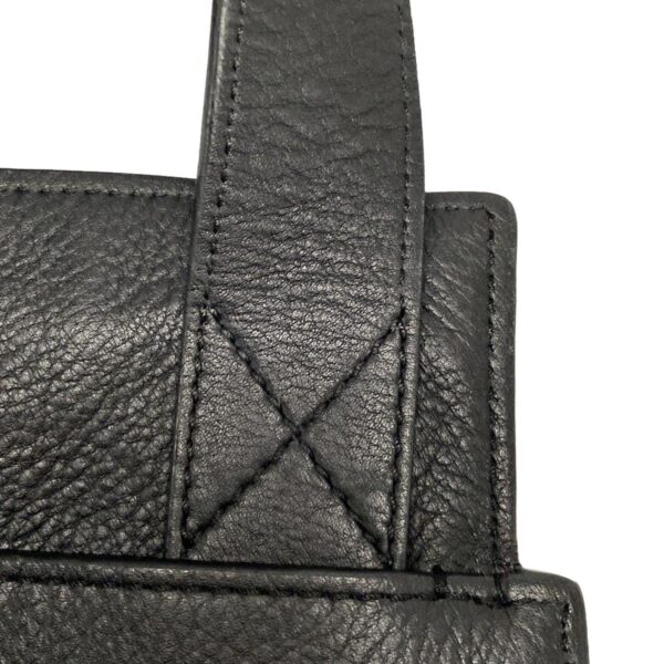 34246300 16 Loewe T Messenger Shoulder Bag Leather Black