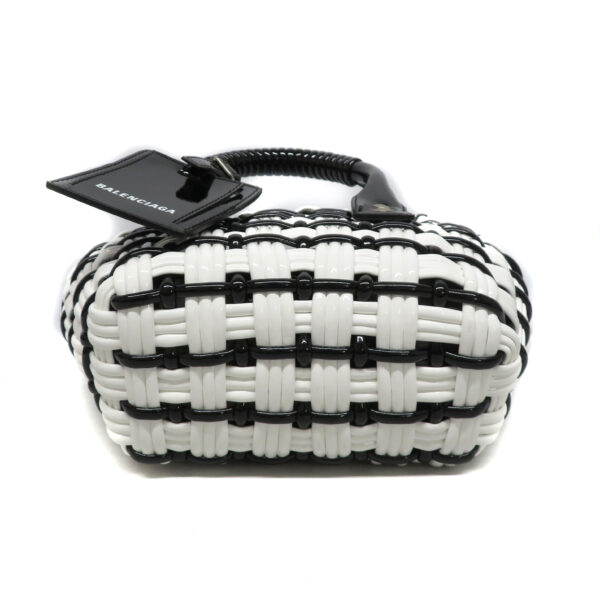 3548 15 Balenciaga Bistro XXS Bag Enamel Black