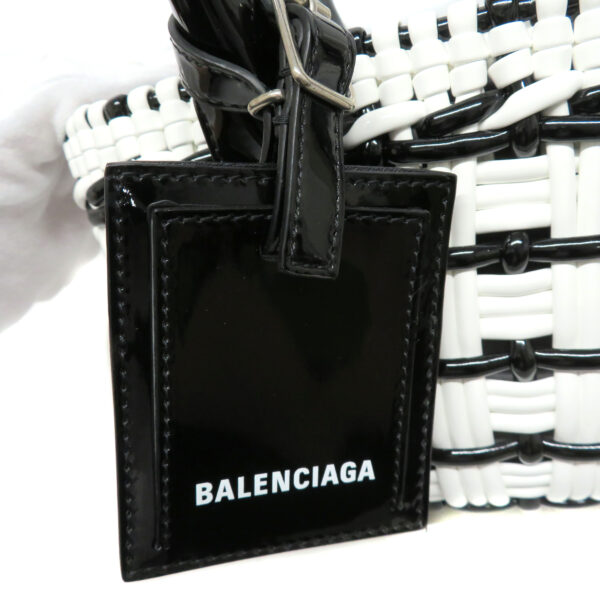 3548 5 Balenciaga Bistro XXS Bag Enamel Black