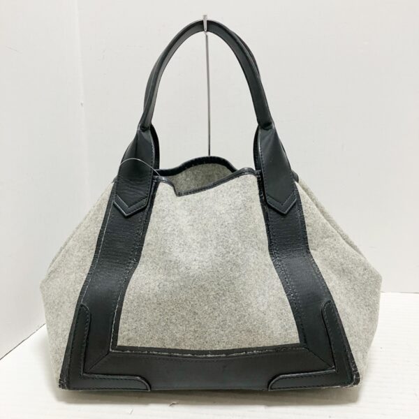 35874425 3 Balenciaga Blue Cabas S Tote Bag Leather Gray Black