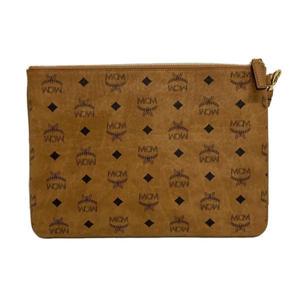 36402125 3 MCM Clutch Bag Brown Black