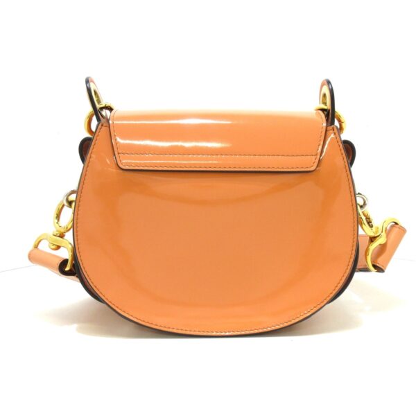 36405401 3 Chloe Tess Small Shoulder Bag Leather Orange Enamel