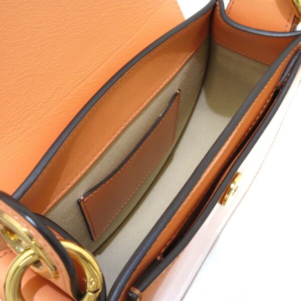 36405401 6 Chloe Tess Small Shoulder Bag Leather Orange Enamel