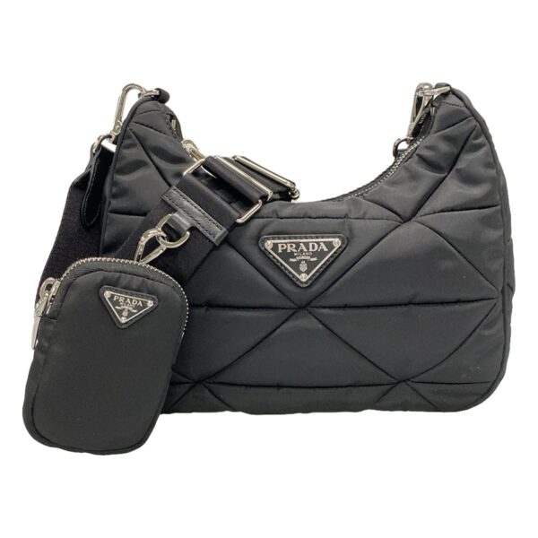 36536687 1 Prada Padded Re Nylon Shoulder Bag Quilted Black