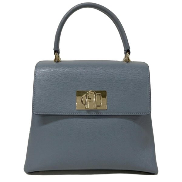 36897504 1 Furla Handbag Top Handle Leather Light Blue