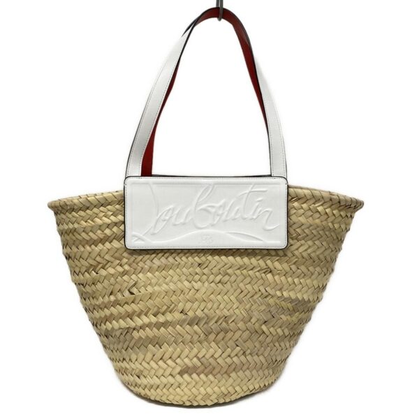 36899125 1 Christian Louboutin Basket Tote Bag Beige White Red