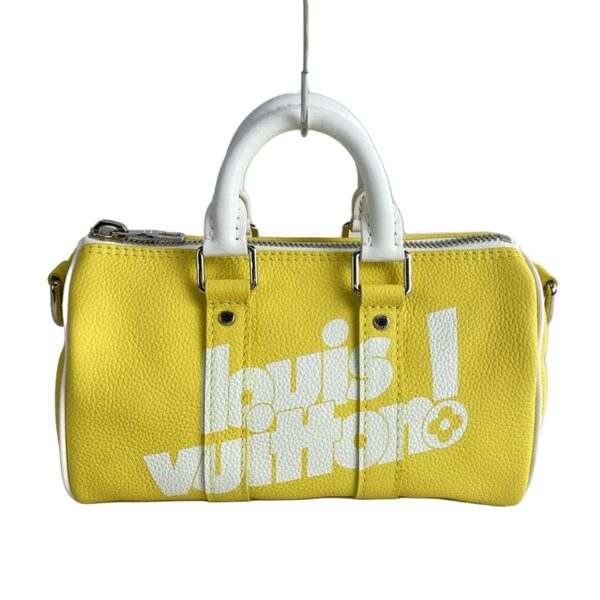 36903239 1 Louis Vuitton Keepall XS Handbag Leather Cowhide Yellow